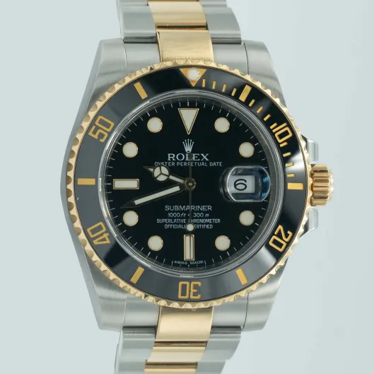 Rolex Submariner Two Tone Black Dial 2013