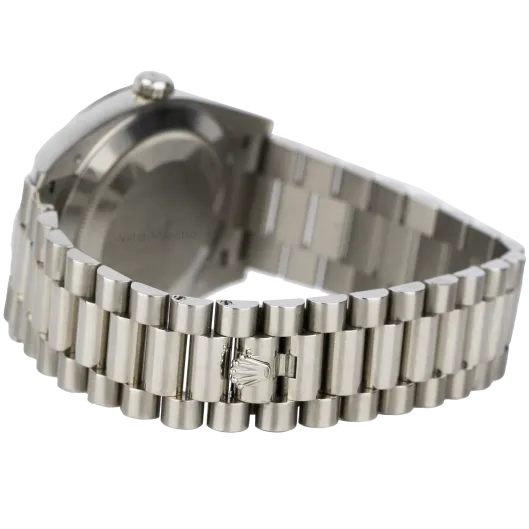 Rolex Day Date White Gold Blue Dial 6