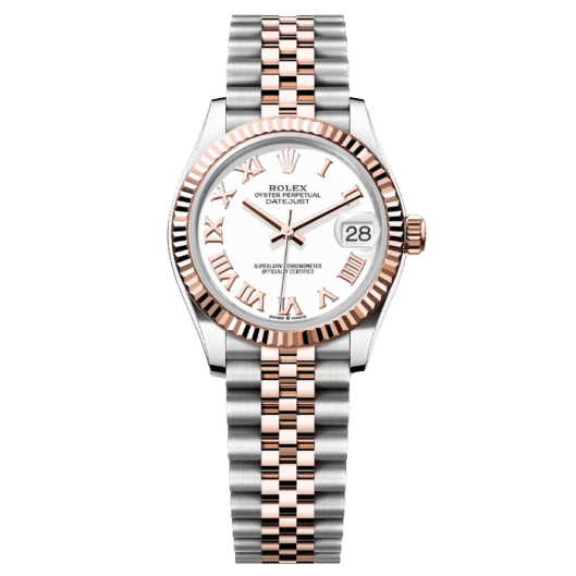 Rolex Datejust 31 White Roman Rose Gold Jub Product